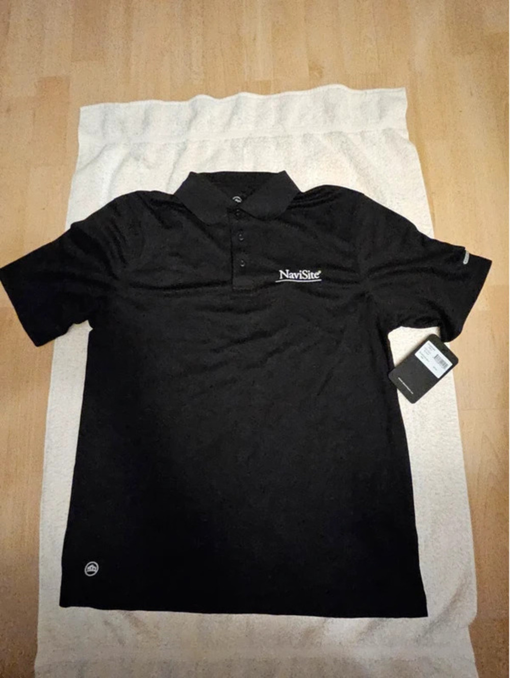 Stormtech Phoenix H2X Dry Polo Shirt Mens Small Black NaviSite Logo NWT PS-2